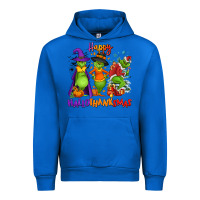 Cobalt Happy Hallothanksmas Urban Hoodie - NancyCooperArtShop