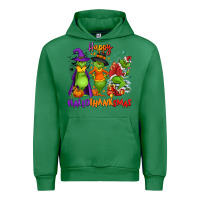 Emerald Happy Hallothanksmas Urban Hoodie - NancyCooperArtShop