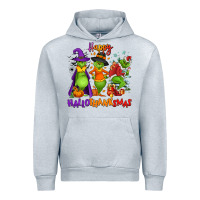 Heather Grey Happy Hallothanksmas Urban Hoodie - NancyCooperArtShop
