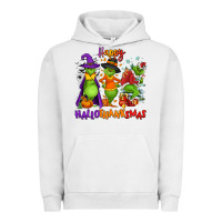 Pigment Lunar Rock Happy Hallothanksmas Urban Hoodie - NancyCooperArtShop