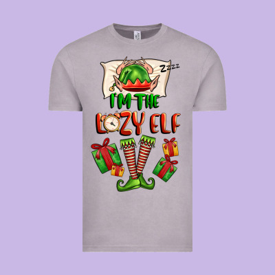 Im The Lazy Elf Vintage Tee Designed By Fadigitalartstudio