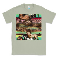 Matcha horses seamless pattern Classic Tee - BundleAndBundleShop
