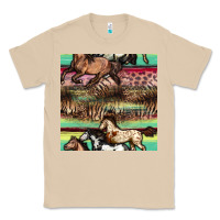 Mushroom horses seamless pattern Classic Tee - BundleAndBundleShop