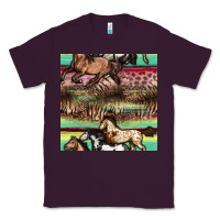 Plum horses seamless pattern Classic Tee - BundleAndBundleShop