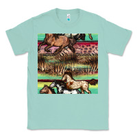 Seafoam horses seamless pattern Classic Tee - BundleAndBundleShop