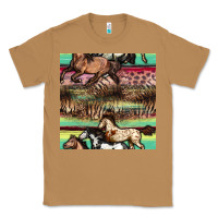 Toasted Coconut horses seamless pattern Classic Tee - BundleAndBundleShop