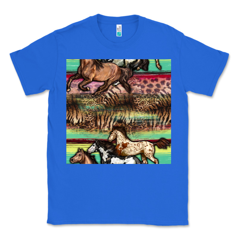 Horses Seamless Pattern Classic Tee by BundleAndBundleShop | Teevron