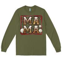Army Green volleyball mama Long Sleeve Tee - Jasminsmagicworld