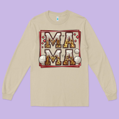 Volleyball Mama Long Sleeve Tee Designed By Jasminsmagicworld