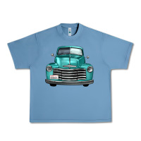 Pebble Blue western truck front view Urban Heavy Tee - FaDigitalArtStudio
