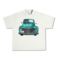 Pistachio western truck front view Urban Heavy Tee - FaDigitalArtStudio