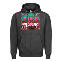 Charcoal Heather western nurse life needle Zipper Hoodie - BarkalooDesign