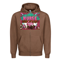Chestnut western nurse life needle Zipper Hoodie - BarkalooDesign
