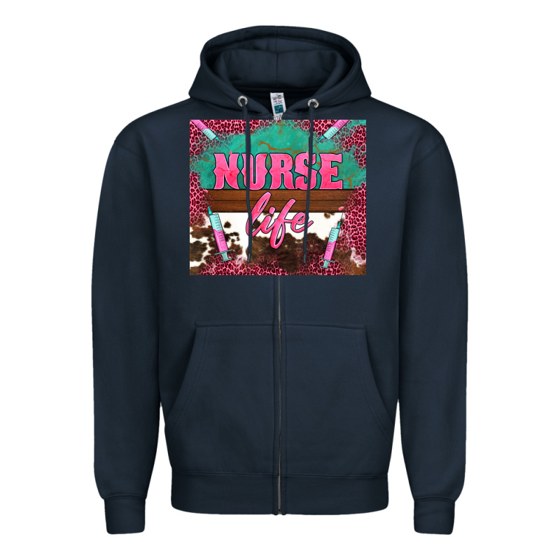 Western Nurse Life Needle Zipper Hoodie by BarkalooDesign | Teevron