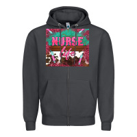 Smoke western nurse life needle Zipper Hoodie - BarkalooDesign