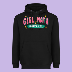 Girl Math University Heavyweight Hoodie Designed By Maliassmallbusiness