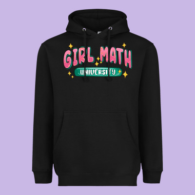 Girl Math University Heavyweight Hoodie Designed By Maliassmallbusiness