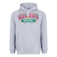Heather Grey girl math university Heavyweight Hoodie - MaliasSmallBusiness
