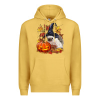 Antique Gold Halloween Hedgehog Premium Hoodie - LillyAllenDesigns