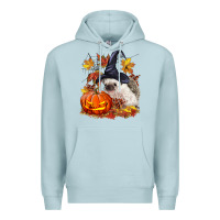 Blue Mist Halloween Hedgehog Premium Hoodie - LillyAllenDesigns
