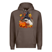 Coffee Halloween Hedgehog Premium Hoodie - LillyAllenDesigns