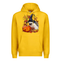 Lemon Halloween Hedgehog Premium Hoodie - LillyAllenDesigns