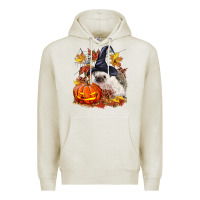 Oatmeal Heather Halloween Hedgehog Premium Hoodie - LillyAllenDesigns