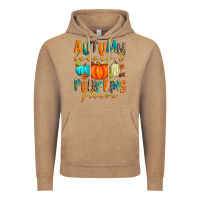 Vintage Coffee autumn leaves and pumpkins please Vintage Hoodie - Zillion Design Studio