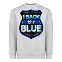 I Back The Blue 4th Of July Heavyweight Sweatshirt | Teevron