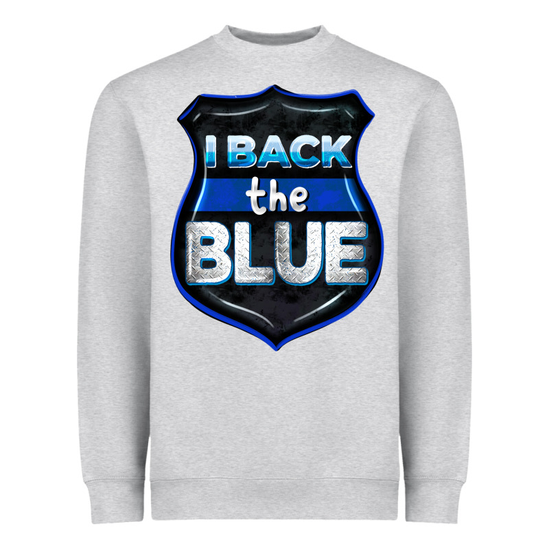 I Back The Blue 4th Of July Heavyweight Sweatshirt by CowGirlArtShop | Teevron