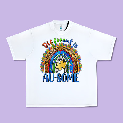 Different Is Ausome Urban Heavy Tee Designed By Barkaloodesign
