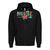 Black western nurse arrow floral Zipper Hoodie - BarkalooDesign