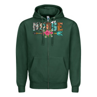 Sports Green western nurse arrow floral Zipper Hoodie - BarkalooDesign