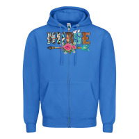 True Royal western nurse arrow floral Zipper Hoodie - BarkalooDesign