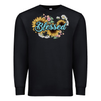 Black blessed Premium Sweatshirt - NancyCooperArtShop