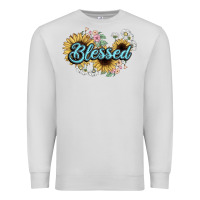 Dove Grey blessed Premium Sweatshirt - NancyCooperArtShop