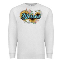 Oatmeal Heather blessed Premium Sweatshirt - NancyCooperArtShop