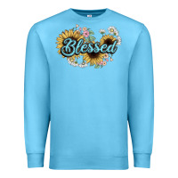 Ocean Blue blessed Premium Sweatshirt - NancyCooperArtShop