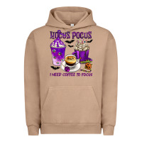 Pigment Burro Hocus Pocus I Need Coffee to Focus Urban Hoodie - texasbilliewilder