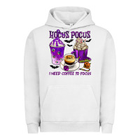Pigment Lunar Rock Hocus Pocus I Need Coffee to Focus Urban Hoodie - texasbilliewilder