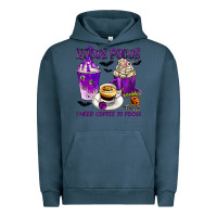 Pigment Midnight Navy Hocus Pocus I Need Coffee to Focus Urban Hoodie - texasbilliewilder