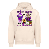 Sandshell Hocus Pocus I Need Coffee to Focus Urban Hoodie - texasbilliewilder