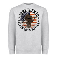 Heather Grey black lives matter Heavyweight Sweatshirt - HRA Design Shop
