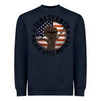 Navy black lives matter Heavyweight Sweatshirt - HRA Design Shop