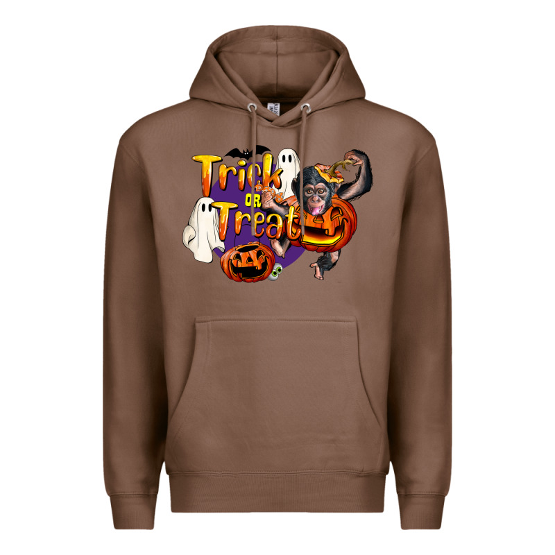 Trick Or Treat Chimpanzee Premium Hoodie by LillyAllenDesigns | Teevron