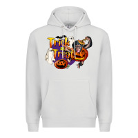 Dove Grey Trick Or Treat Chimpanzee Premium Hoodie - LillyAllenDesigns