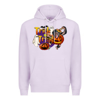 Lilac Trick Or Treat Chimpanzee Premium Hoodie - LillyAllenDesigns