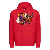 Red Trick Or Treat Chimpanzee Premium Hoodie - LillyAllenDesigns