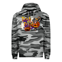 Slate Camo Trick Or Treat Chimpanzee Premium Hoodie - LillyAllenDesigns