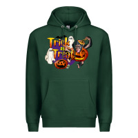 Sports Green Trick Or Treat Chimpanzee Premium Hoodie - LillyAllenDesigns